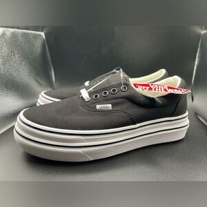 Vans ComfyCush Era Platform Sneakers Black/True White Size Men 8/Women 9.5 Shoes